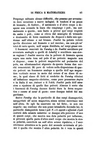 Raccolta di lettere ed altri scritti intorno alla fisica ed alle matematiche