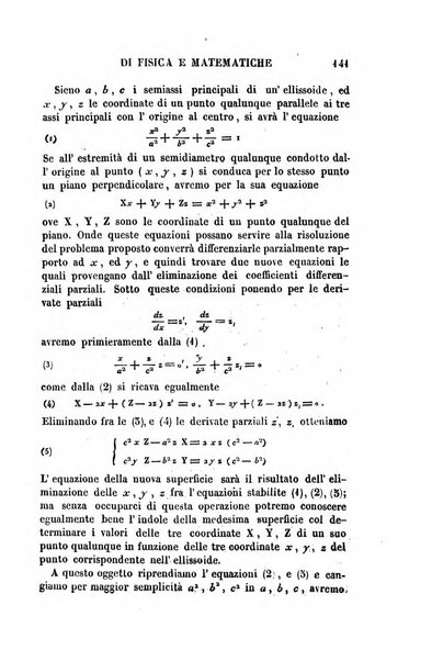 Raccolta di lettere ed altri scritti intorno alla fisica ed alle matematiche