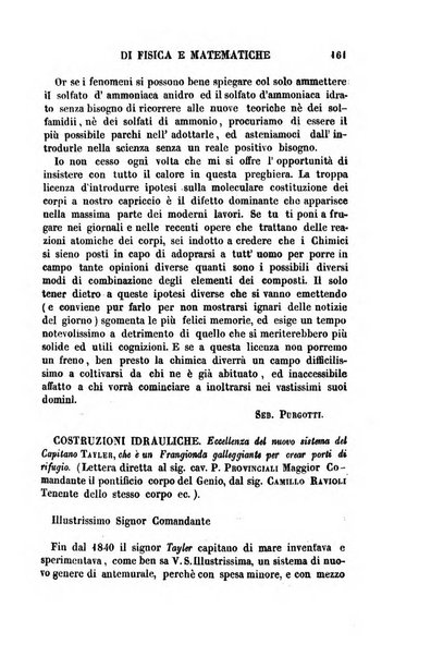 Raccolta di lettere ed altri scritti intorno alla fisica ed alle matematiche