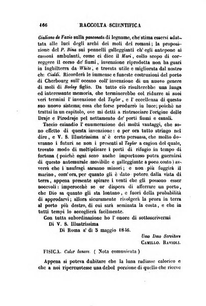 Raccolta di lettere ed altri scritti intorno alla fisica ed alle matematiche