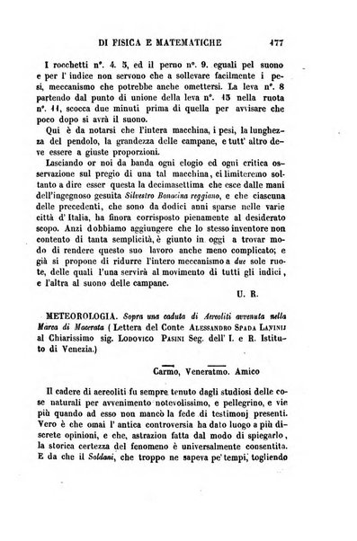 Raccolta di lettere ed altri scritti intorno alla fisica ed alle matematiche