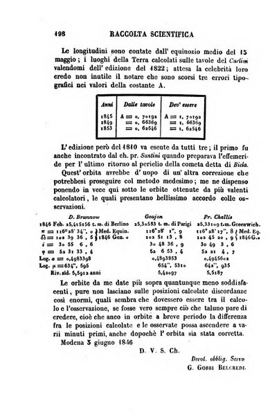 Raccolta di lettere ed altri scritti intorno alla fisica ed alle matematiche