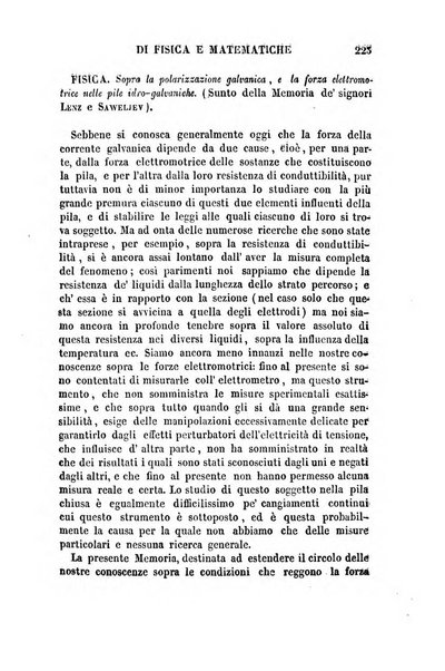 Raccolta di lettere ed altri scritti intorno alla fisica ed alle matematiche