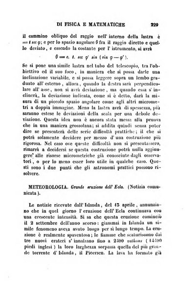 Raccolta di lettere ed altri scritti intorno alla fisica ed alle matematiche