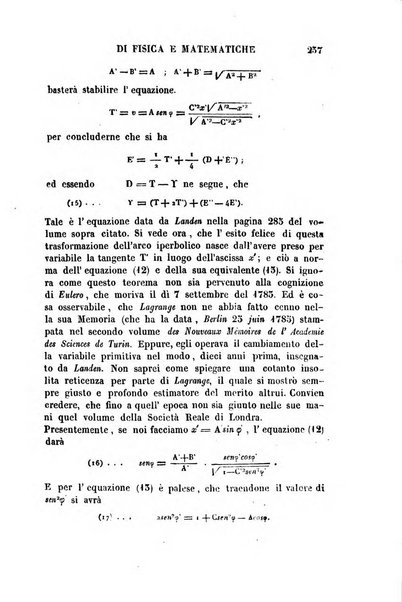 Raccolta di lettere ed altri scritti intorno alla fisica ed alle matematiche