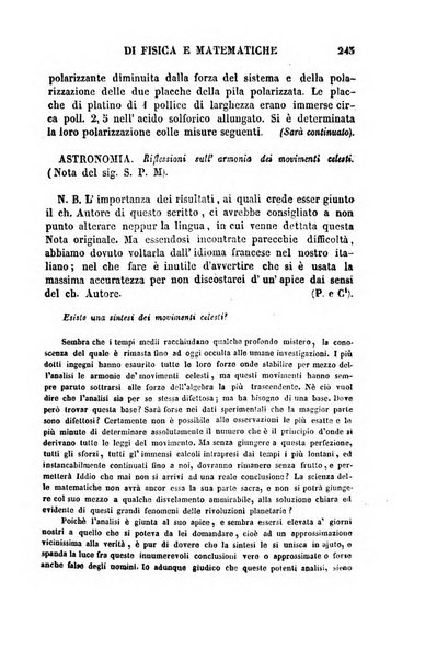 Raccolta di lettere ed altri scritti intorno alla fisica ed alle matematiche