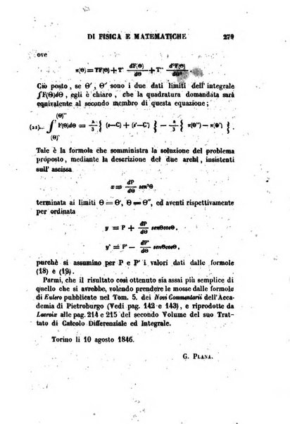 Raccolta di lettere ed altri scritti intorno alla fisica ed alle matematiche