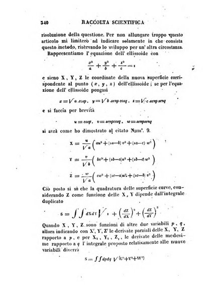 Raccolta di lettere ed altri scritti intorno alla fisica ed alle matematiche