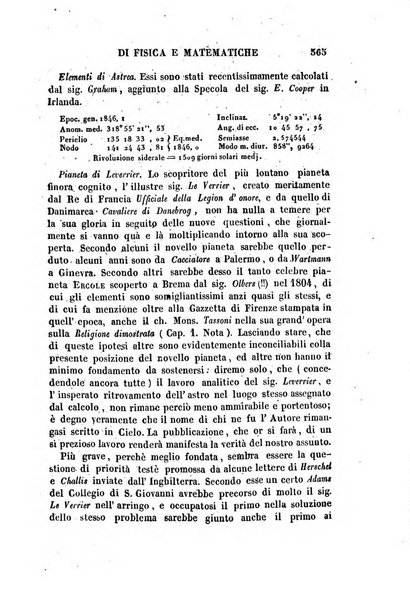 Raccolta di lettere ed altri scritti intorno alla fisica ed alle matematiche