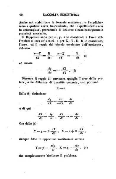 Raccolta di lettere ed altri scritti intorno alla fisica ed alle matematiche