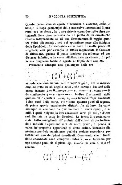 Raccolta di lettere ed altri scritti intorno alla fisica ed alle matematiche