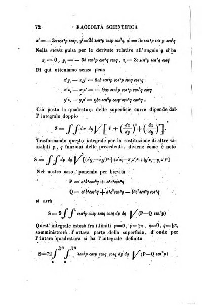 Raccolta di lettere ed altri scritti intorno alla fisica ed alle matematiche