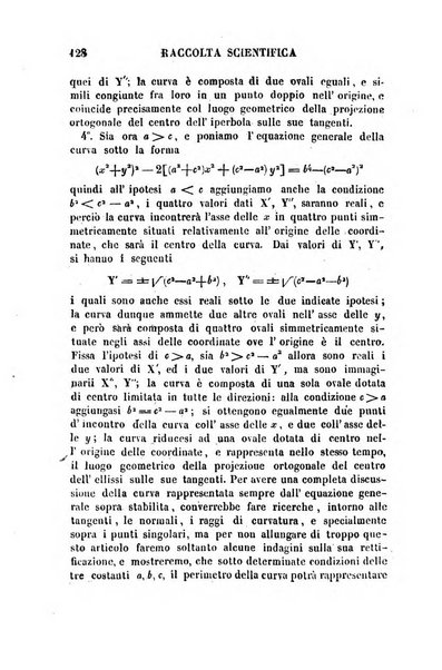 Raccolta di lettere ed altri scritti intorno alla fisica ed alle matematiche