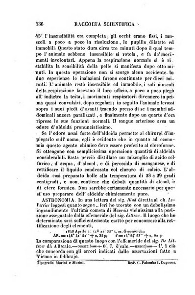 Raccolta di lettere ed altri scritti intorno alla fisica ed alle matematiche