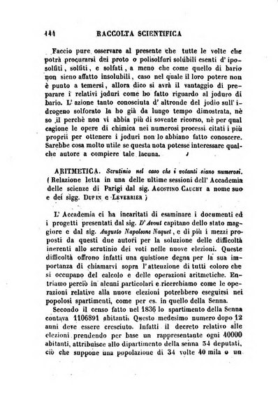 Raccolta di lettere ed altri scritti intorno alla fisica ed alle matematiche