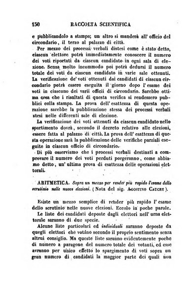 Raccolta di lettere ed altri scritti intorno alla fisica ed alle matematiche