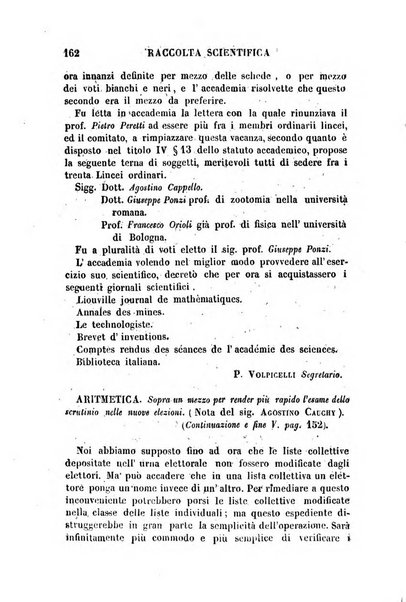 Raccolta di lettere ed altri scritti intorno alla fisica ed alle matematiche