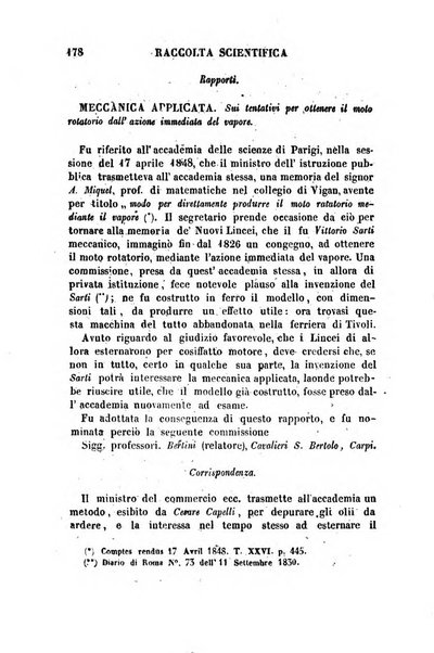 Raccolta di lettere ed altri scritti intorno alla fisica ed alle matematiche