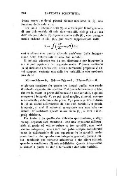 Raccolta di lettere ed altri scritti intorno alla fisica ed alle matematiche