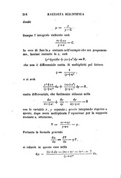 Raccolta di lettere ed altri scritti intorno alla fisica ed alle matematiche