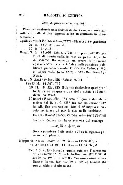 Raccolta di lettere ed altri scritti intorno alla fisica ed alle matematiche