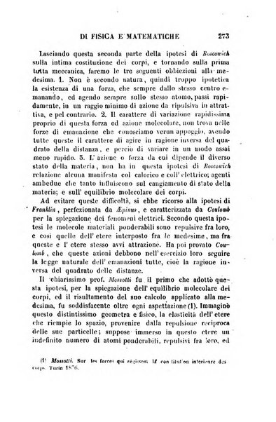 Raccolta di lettere ed altri scritti intorno alla fisica ed alle matematiche