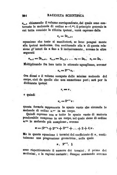 Raccolta di lettere ed altri scritti intorno alla fisica ed alle matematiche