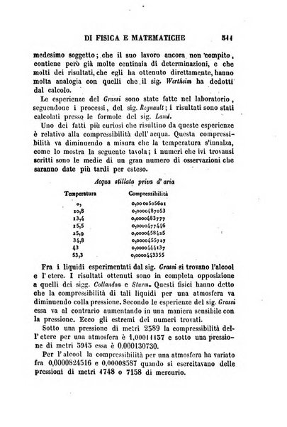 Raccolta di lettere ed altri scritti intorno alla fisica ed alle matematiche