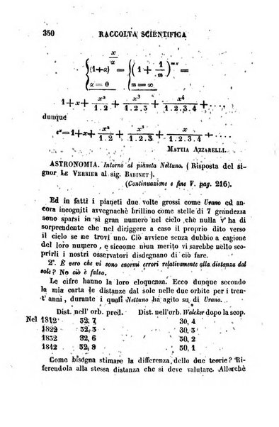 Raccolta di lettere ed altri scritti intorno alla fisica ed alle matematiche