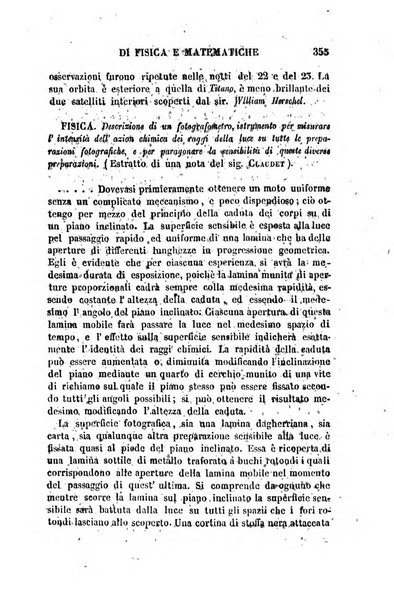 Raccolta di lettere ed altri scritti intorno alla fisica ed alle matematiche