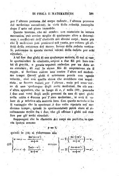 Raccolta di lettere ed altri scritti intorno alla fisica ed alle matematiche