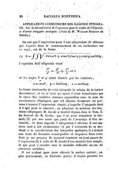 Raccolta di lettere ed altri scritti intorno alla fisica ed alle matematiche