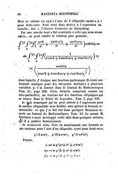 Raccolta di lettere ed altri scritti intorno alla fisica ed alle matematiche