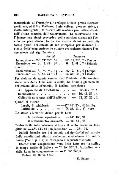 Raccolta di lettere ed altri scritti intorno alla fisica ed alle matematiche