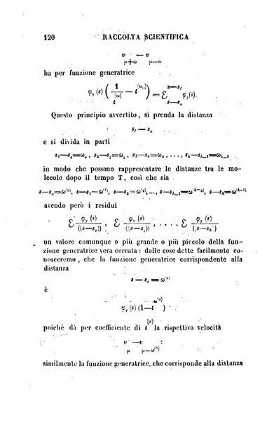 Raccolta di lettere ed altri scritti intorno alla fisica ed alle matematiche