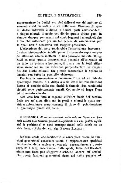 Raccolta di lettere ed altri scritti intorno alla fisica ed alle matematiche