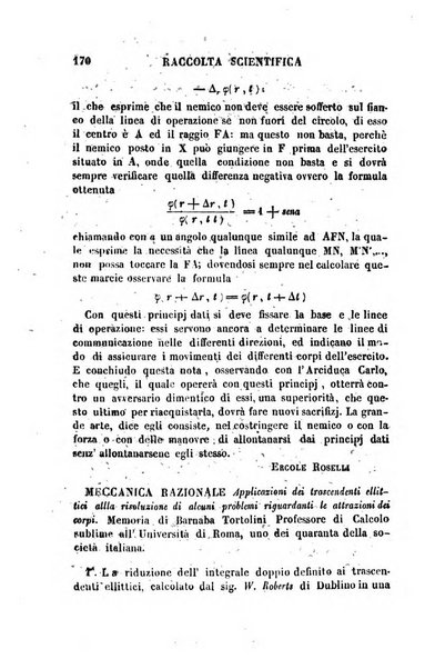 Raccolta di lettere ed altri scritti intorno alla fisica ed alle matematiche