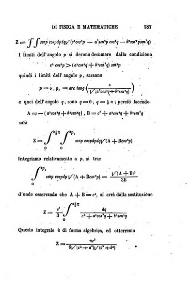 Raccolta di lettere ed altri scritti intorno alla fisica ed alle matematiche