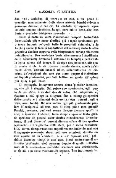 Raccolta di lettere ed altri scritti intorno alla fisica ed alle matematiche