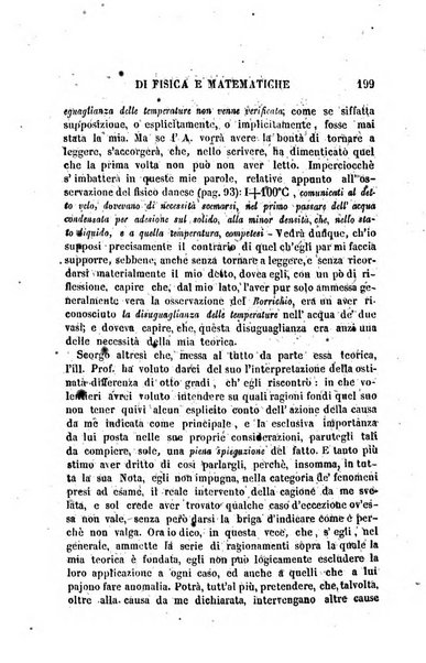 Raccolta di lettere ed altri scritti intorno alla fisica ed alle matematiche