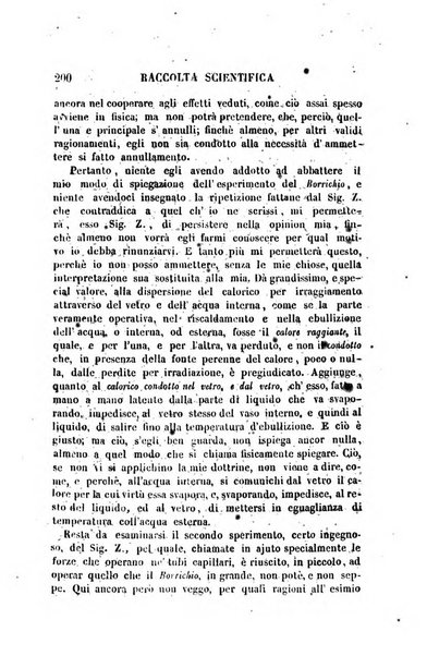 Raccolta di lettere ed altri scritti intorno alla fisica ed alle matematiche