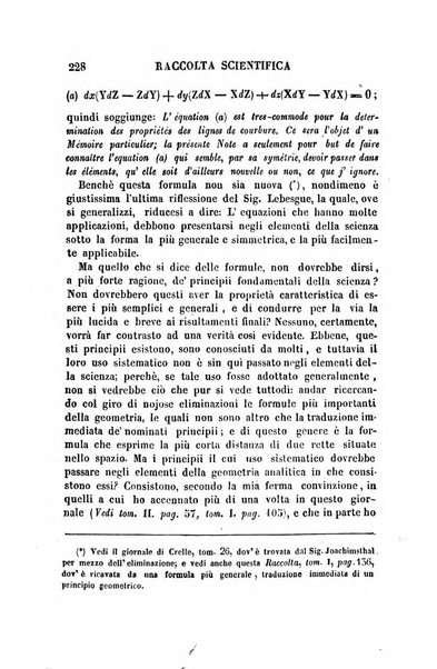 Raccolta di lettere ed altri scritti intorno alla fisica ed alle matematiche