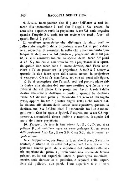 Raccolta di lettere ed altri scritti intorno alla fisica ed alle matematiche