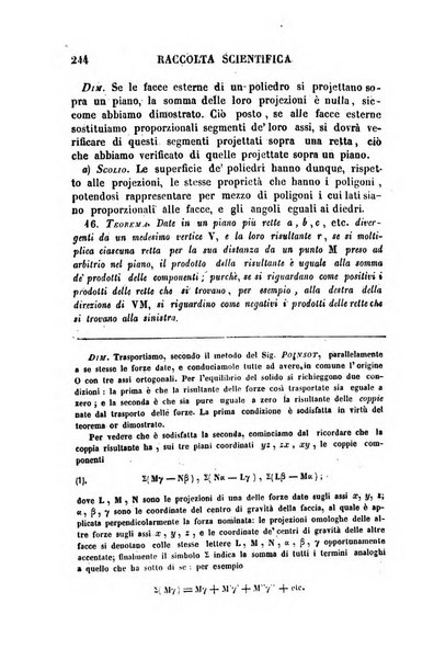 Raccolta di lettere ed altri scritti intorno alla fisica ed alle matematiche