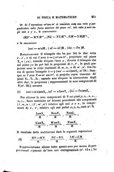 Raccolta di lettere ed altri scritti intorno alla fisica ed alle matematiche