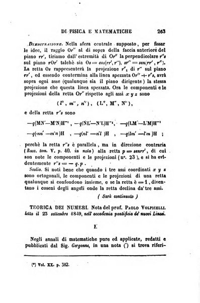 Raccolta di lettere ed altri scritti intorno alla fisica ed alle matematiche