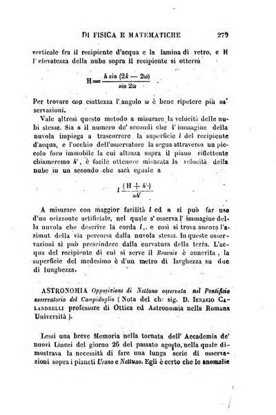 Raccolta di lettere ed altri scritti intorno alla fisica ed alle matematiche