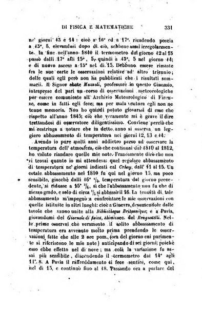 Raccolta di lettere ed altri scritti intorno alla fisica ed alle matematiche