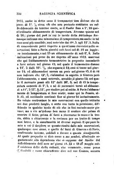 Raccolta di lettere ed altri scritti intorno alla fisica ed alle matematiche