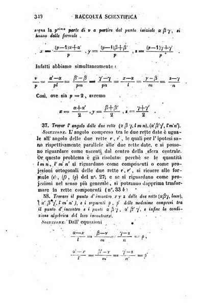 Raccolta di lettere ed altri scritti intorno alla fisica ed alle matematiche